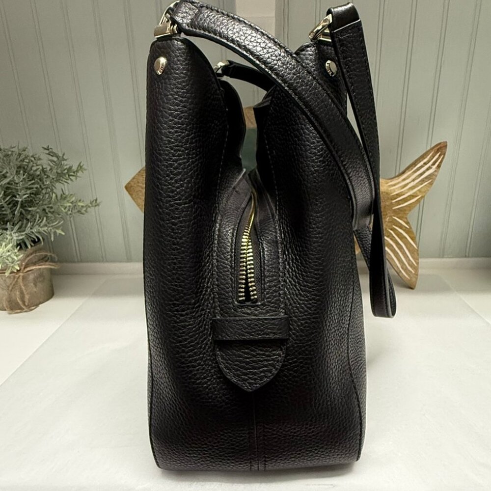 KATE SPADE Lena Triple Entry Shoulder Bag Pebbled Leather EUC Authentic - Picture 3 of 13